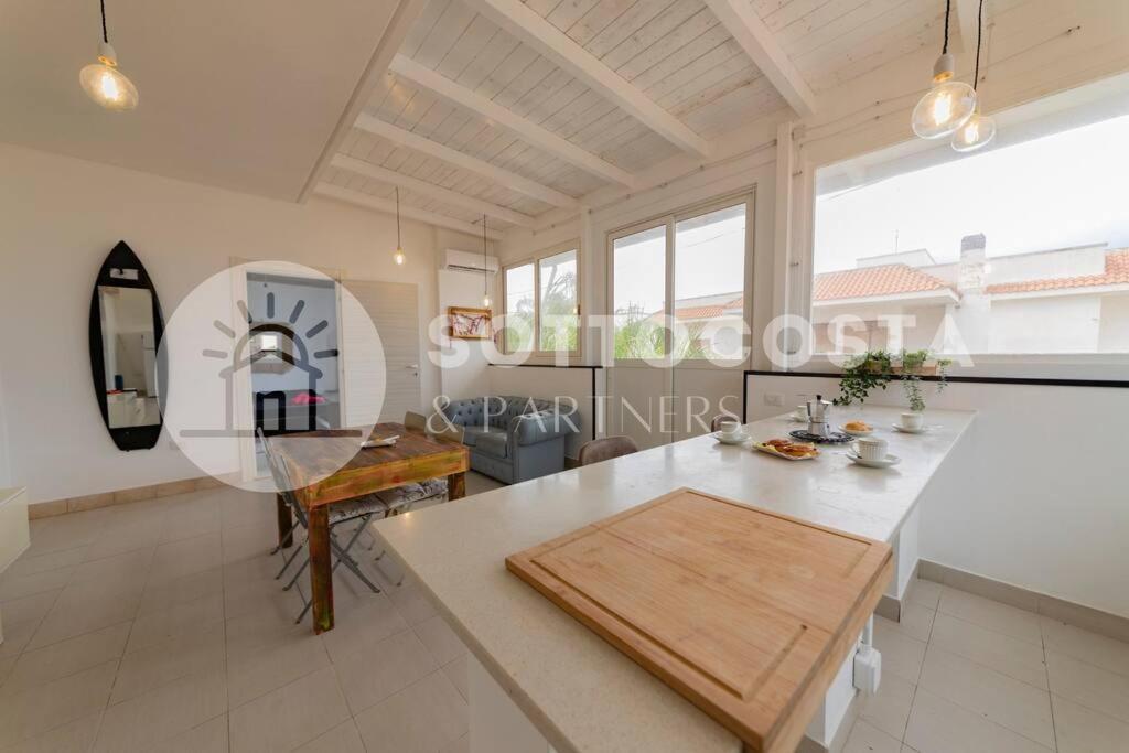 Surf Flat Apartment San Foca Bagian luar foto